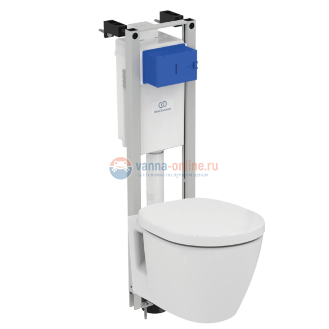 3 в 1 Промо-комплект с подвесным унитазом CONNECT E803501  и инсталляцией PROSYS