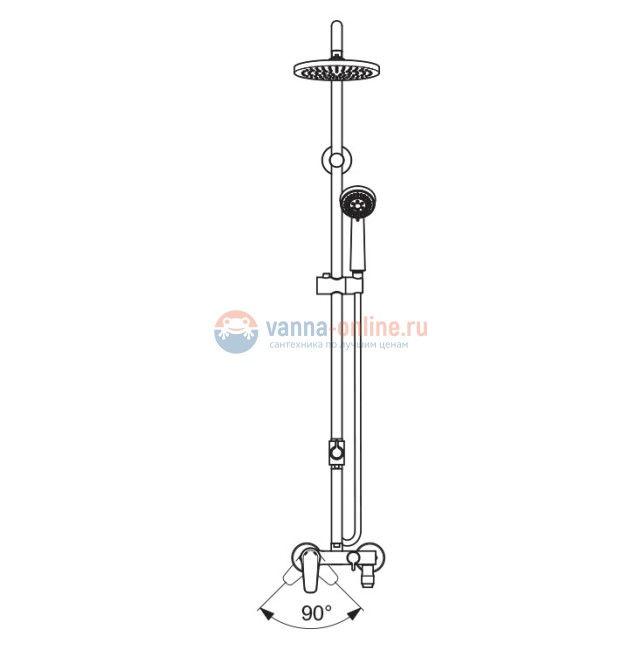 Душевая система Vidima Balance BA270AA