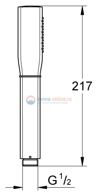Ручной душ Grohe Rainshower Grandera Stick 26037IG0, хром/золото Ручной душ Grohe Rainshower Grandera Stick 26037IG0, хром/золото