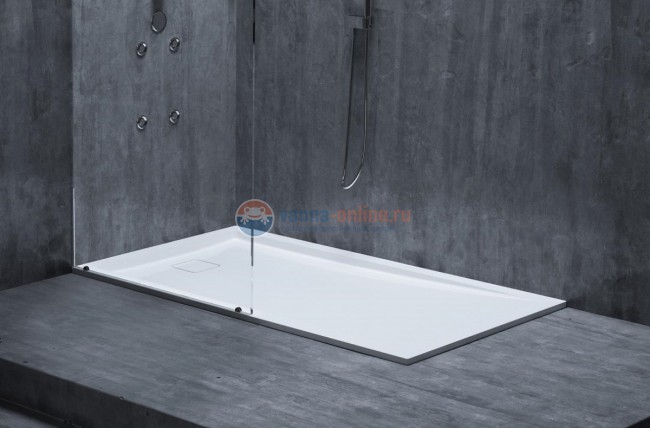 Душевой поддон Salini Capri 150 x 80 x 8,2 см, из материала Sapirit, матовый белый 120211M Душевой поддон Salini Capri 150 x 80 x 8,2 см, из материала Sapirit, матовый белый 120211M