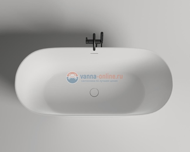 Ванна отдельностоящая из искусственного камня Salini Mona S-STONE 170x72х58,5 102922M белая матовая Ванна отдельностоящая из искусственного камня Salini Mona S-STONE 170x72х58,5 102922M белая матовая