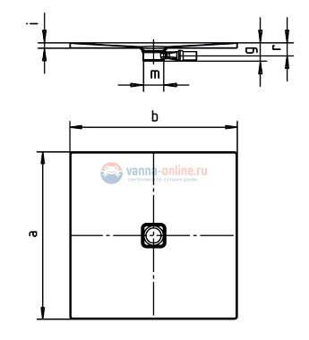 Поддон душевой Kaldewei Conoflat Mod 783-1 90 x 90 x h3,2 cм, 4653.3000.0001 Поддон душевой Kaldewei Conoflat Mod 783-1 90 x 90 x h3,2 cм, 4653.3000.0001