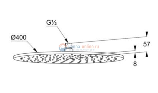 Верхний душ Kludi A-Qa 6434087-00 D40 см круглый, плоский 8 мм, черный матовый Верхний душ Kludi A-Qa 6434087-00 D40 см круглый, плоский 8 мм, черный матовый