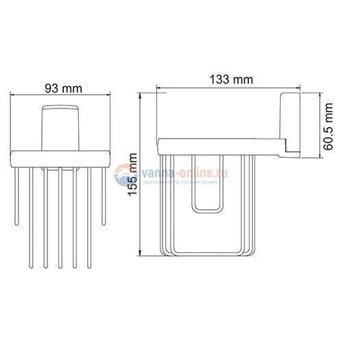 Держатель освежителя WasserKRAFT Exter К-5245