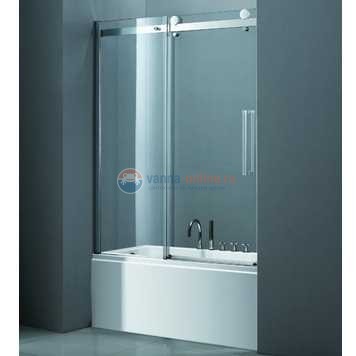 Шторка на ванну Cezares STYLUS-V-1-170/145-C-Cr, профиль-хром/стекло прозрачное