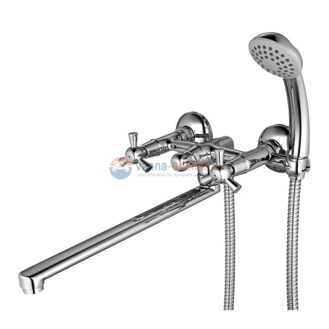 Смеситель Lemark Contour LM7451C универсальный для ванны и душа