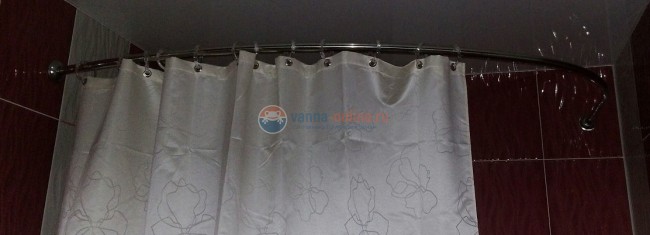 Карниз дуга Акватек 150x100 см 4660043200445 для ванны Вирго Карниз дуга Акватек 150x100 см 4660043200445 для ванны Вирго