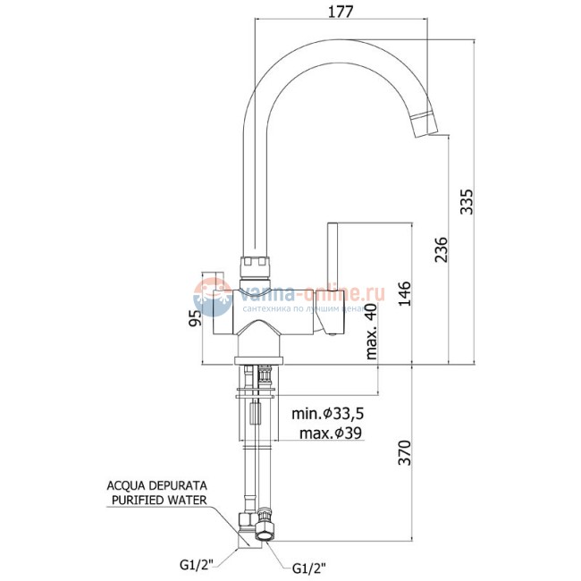 Смеситель Paffoni Stick SK190CR для кухонной мойки с 3 каналом для питьевой воды Смеситель Paffoni Stick SK190CR для кухонной мойки с 3 каналом для питьевой воды