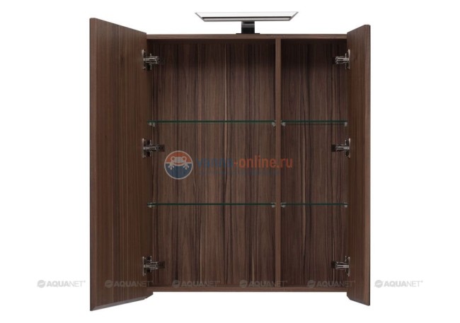 Зеркальный шкаф Aquanet Нью-Йорк 70 00203952, цвет орех