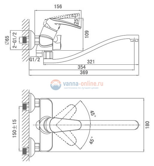 Смеситель D&K Wurzburg Bayern DA1113301 Смеситель D&K Wurzburg Bayern DA1113301