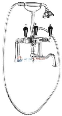 Смеситель Cezares Diamond PBV2-01-Sw-N цвет хром, ручки Swarovski Nero Смеситель Cezares Diamond PBV2-01-Sw-N цвет хром, ручки Swarovski Nero