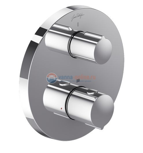 Смеситель термостатический Jacob Delafon Round E75386-CP, для душа, внешняя часть