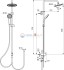 Душевая система для установки с настенным смесителем Ideal Standard IDEALRAIN BC747XG Душевая система для установки с настенным смесителем Ideal Standard IDEALRAIN BC747XG