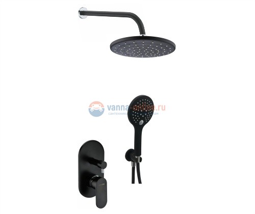 Встраиваемый комплект для душа WasserKRAFT A16777 с верхней душевой насадкой и лейкой