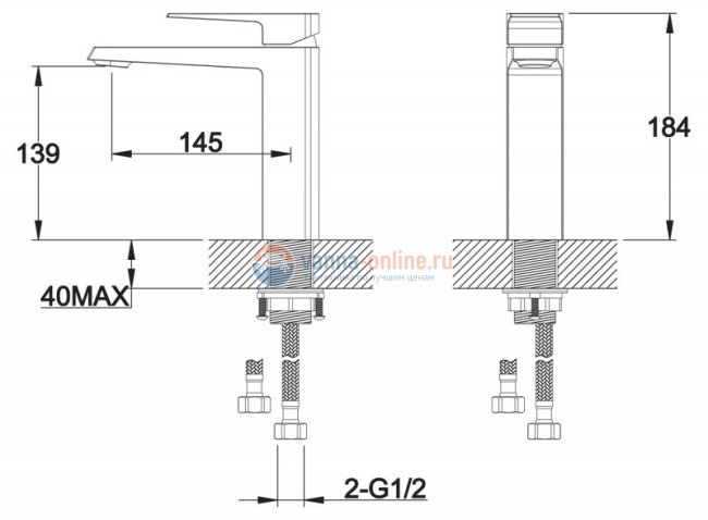 Смеситель для раковины BelBagno Arlie ARL-LVMA-CRM Смеситель для раковины BelBagno Arlie ARL-LVMA-CRM