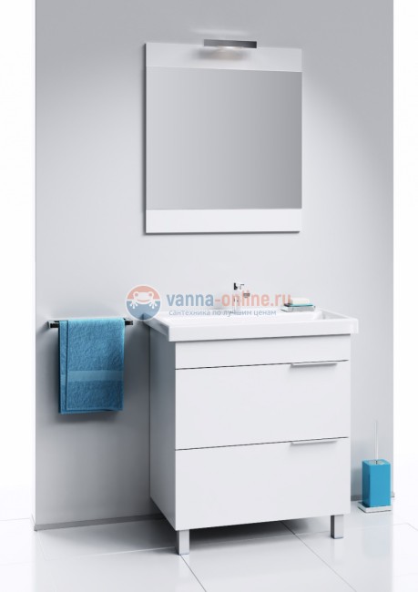 Тумба под раковину Aqwella Бриг 75 Br.01.07/2/Gray, дуб седой