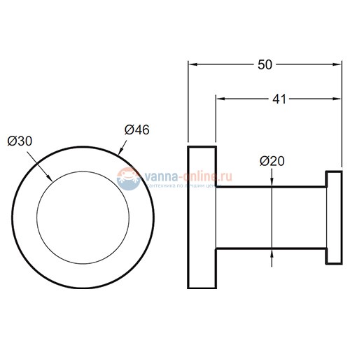 Крючок настенный Jacob Delafon Classique хром E77826-CP