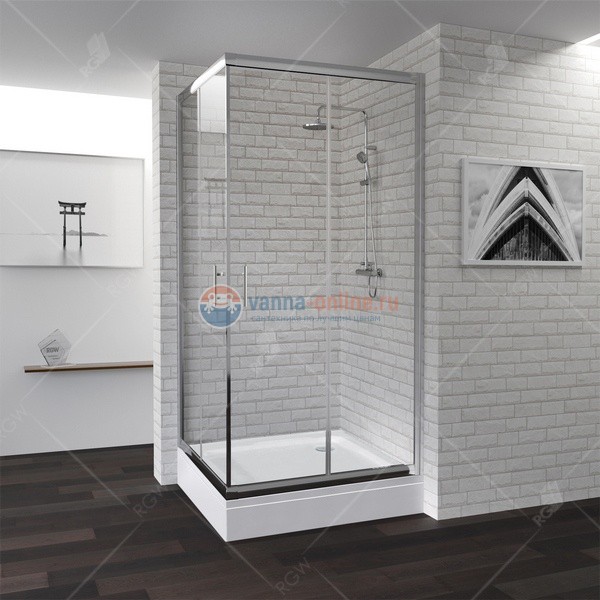 Душевой уголок RGW PA-31, 02083199-11, 90x90 см квадратный, хром
