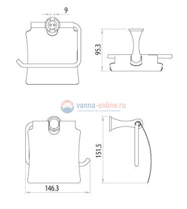Держатель туалетной бумаги Lemark Standard LM2134C, с крышкой Держатель туалетной бумаги Lemark Standard LM2134C, с крышкой