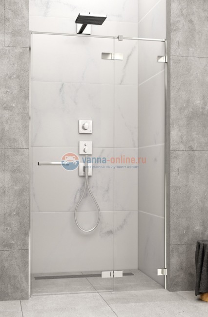 Душевая дверь в нишу Radaway Arta DWJ II 110 R с неподвижным сегментом, стекло прозрачное