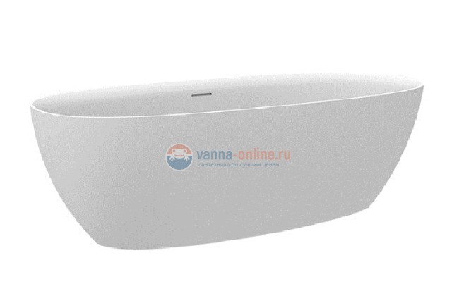 Ванна каменная Roca Ariana 165 х 75 см 248470000, литой мрамор Stonex, овальная, белая Ванна каменная Roca Ariana 165 х 75 см 248470000, литой мрамор Stonex, овальная, белая