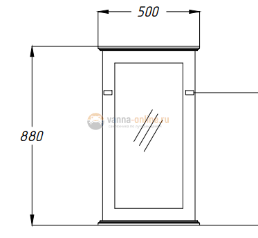 Зеркало Opadiris Палермо 50 Зеркало Opadiris Палермо 50