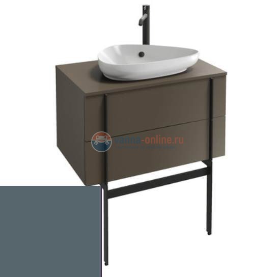 Тумба под раковину Jacob Delafon Nouvelle Vague 80 EB3039-G1F, графит глянцевый