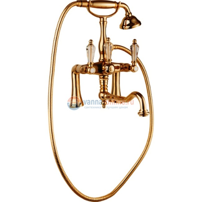 Смеситель Cezares Diamond PBV2-02-Sw цвет бронза, ручки Swarovski Смеситель Cezares Diamond PBV2-02-Sw цвет бронза, ручки Swarovski