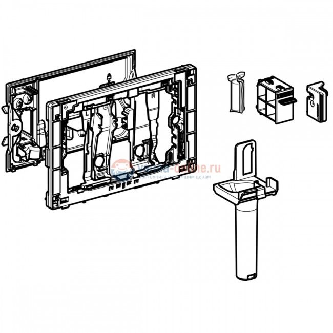 Приемник для палочки Geberit DuoFresh 115.063.21.1, для смывных бачков скрытого монтажа Sigma 8 см Приемник для палочки Geberit DuoFresh 115.063.21.1, для смывных бачков скрытого монтажа Sigma 8 см
