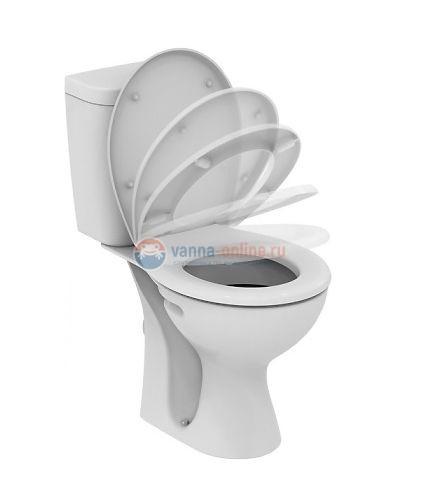 Напольный унитаз Vidima СЕВА ФРЕШ E405861 крышка микролифт