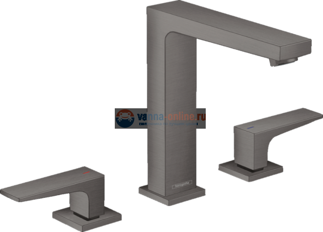 Смеситель Hansgrohe Metropol 32515340 для раковины 160, черный хром Смеситель Hansgrohe Metropol 32515340 для раковины 160, черный хром