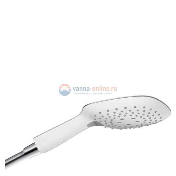 Ручной душ Hansgrohe Select E 150 3jet 26550400 белый/хром Ручной душ Hansgrohe Select E 150 3jet 26550400 белый/хром