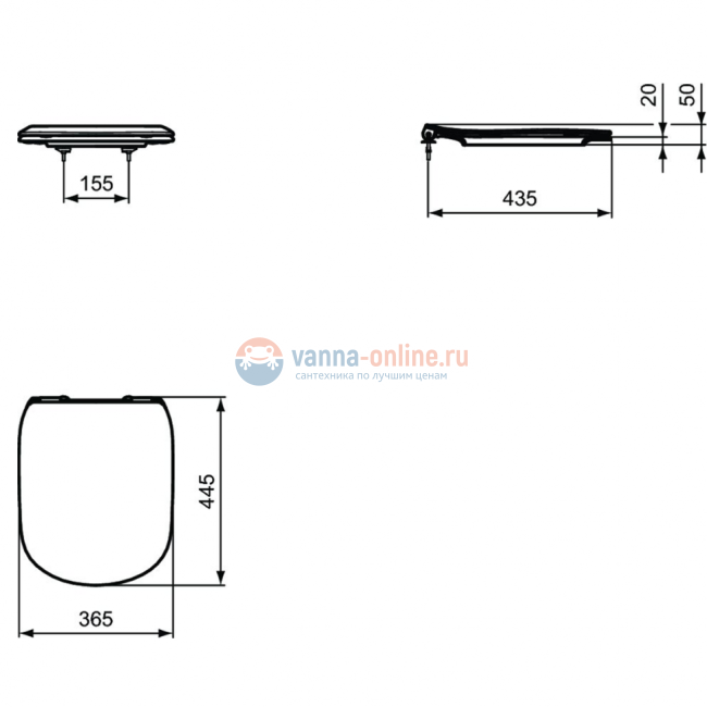 Промо-комплект 5 в 1 Ideal Standard с подвесным унитазом TESI AquaBlade®  T007901 и инсталляцией PROSYS