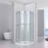 Душевой уголок Black&White Stellar Wind S201, 100 x 100 см