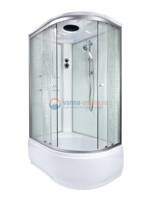 Душевая кабина Deto Em EM4511 L/R 110 x 80 см, с крышей, стандартная