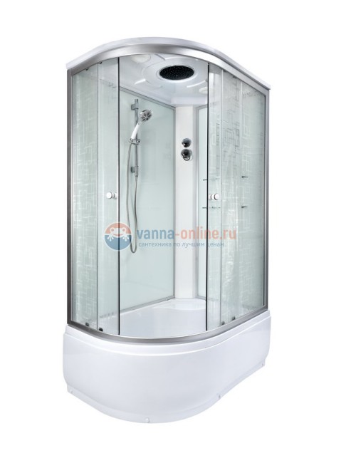 Душевая кабина Deto Em EM4511 L/R 110 x 80 см, с крышей, стандартная