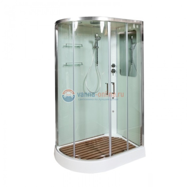 Душевая кабина Deto A 102 L/R 120 x 80 см, с крышей, с гидромассажем