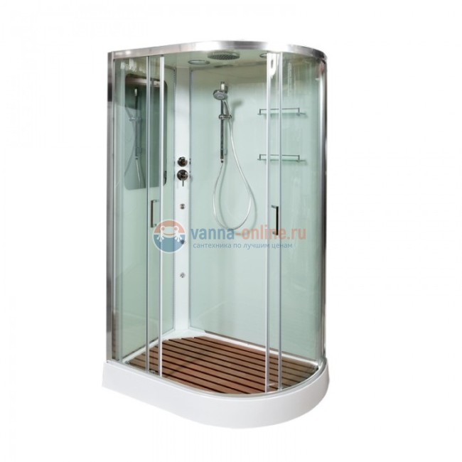 Душевая кабина Deto A 102 L/R 120 x 80 см, с крышей, с гидромассажем