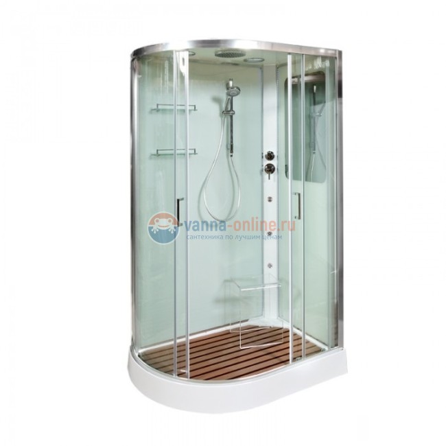 Душевая кабина Deto A 102 L/R 120 x 80 см, с крышей, с гидромассажем