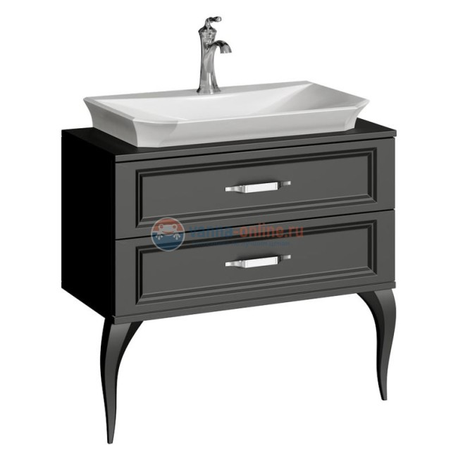 Тумба с раковиной Aqwella LaDonna 850, черный