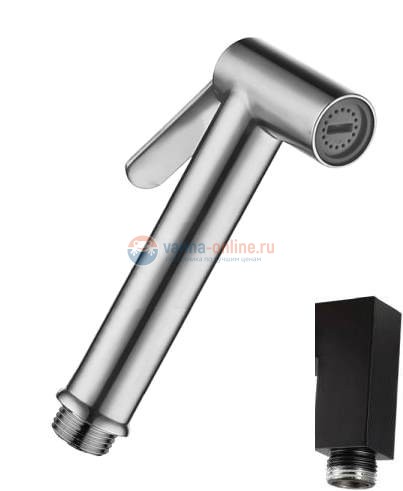 Гигиенический душ Paffoni Tweet Round ZDOC120NO, черный матовый