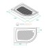 Душевой поддон Iddis 128i22 L/R 120 x 80 x 16.5 см асимметричный, акрил, белый