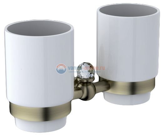 Два стакана Art&Max Antic Crystal AM-2688SJ-Br, бронза Два стакана Art&Max Antic Crystal AM-2688SJ-Br, бронза