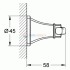 Крючок Grohe Grandera 40631IG0, хром/золото