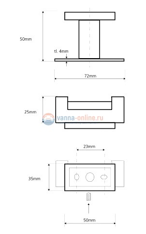 Крючок Bemeta Plaza 118106032 Крючок Bemeta Plaza 118106032