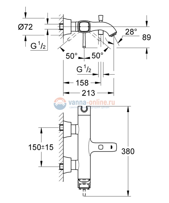 Смеситель GROHE Grandera 23317000, хром Смеситель GROHE Grandera 23317000, хром