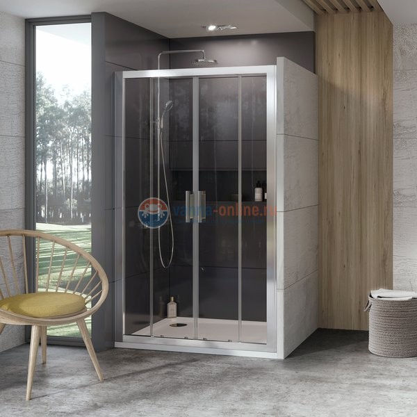 Душевая дверь Ravak 10° 10DP4-140 0ZKM0C00Z1, блестящий/транспарент Душевая дверь Ravak 10° 10DP4-140 0ZKM0C00Z1, блестящий/транспарент