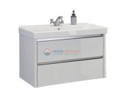 Тумба Comforty Дублин 90 белый глянец с раковиной Comforty 8059