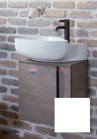 Тумба под раковину Jacob Delafon Nouvelle Vague 45 см, EB3045G-G1C, цвет белый блестящий лак, левая