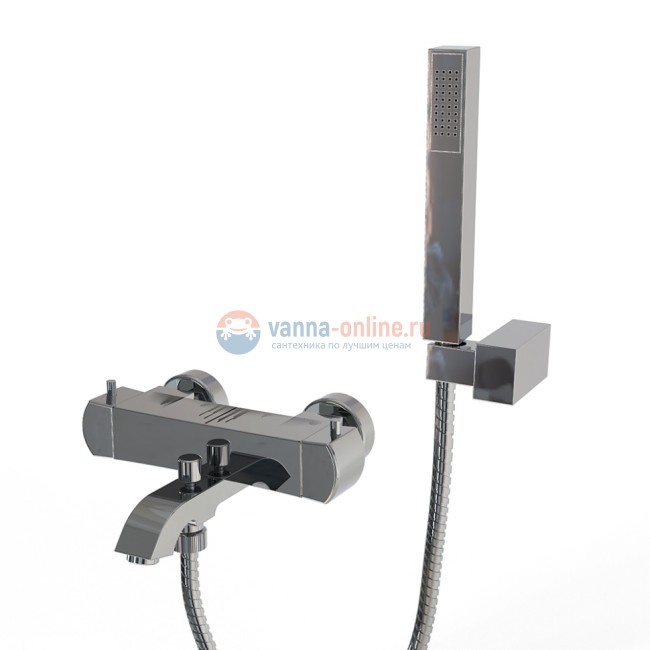 Смеситель для ванны Paini Lady с термостатом и аксессуаром Смеситель для ванны Paini Lady с термостатом и аксессуаром